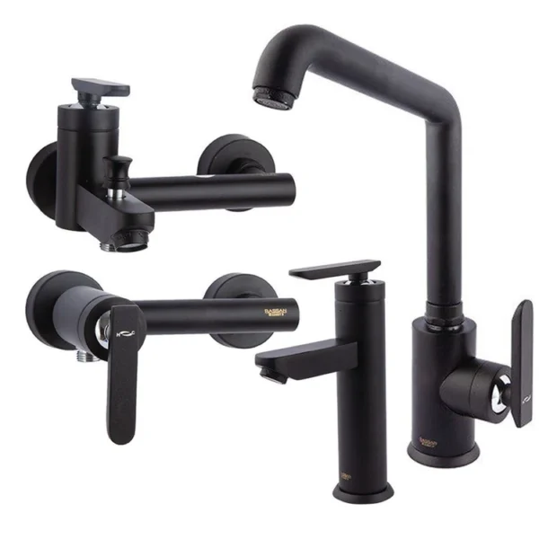 شیرآلات راسان مدل فلورا مشکی