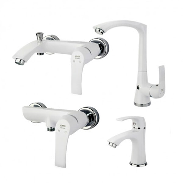 شیرآلات راسان مدل لوتوس سفید