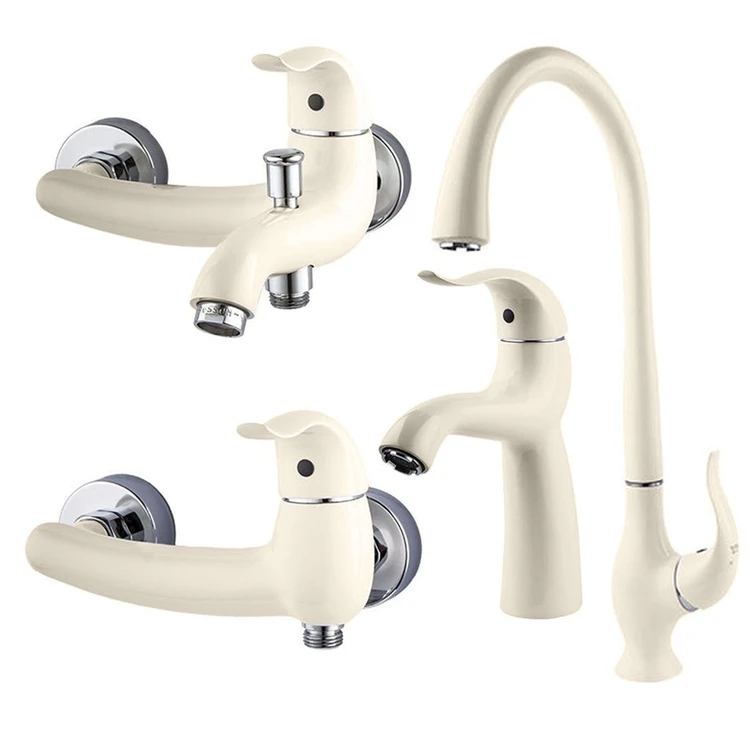 شیرآلات راسان مدل اکتاو شیری کروم