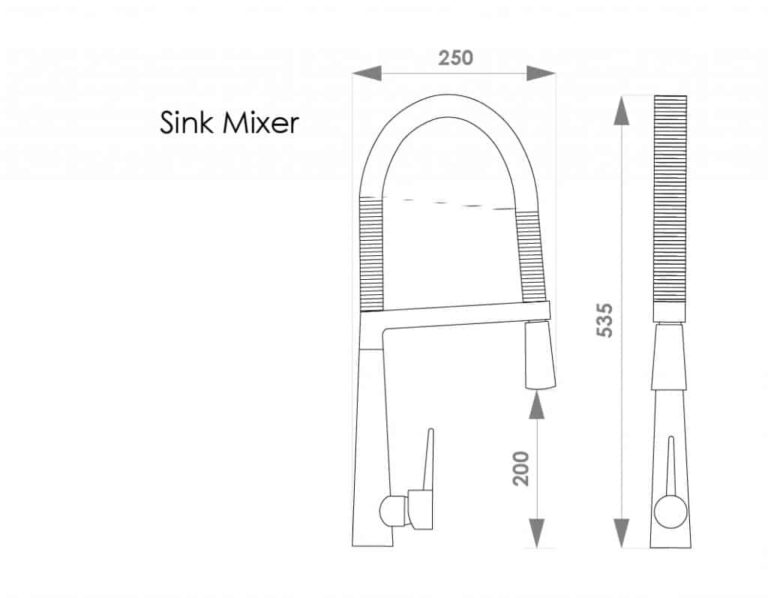 ابعاد شیر ظرفشویی شارلوت