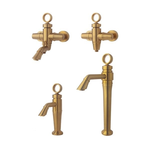 ست شیرآلات راسان مدل آنیتا طلا مات