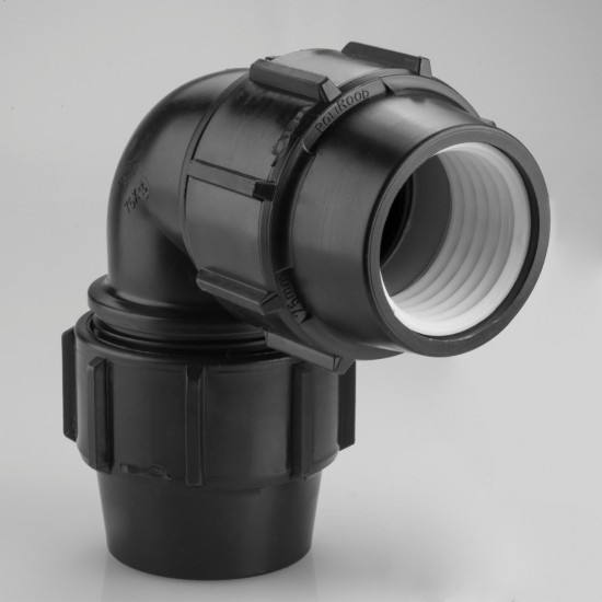 زانو مساوی پیچی پلی‌اتیلن پلی رود