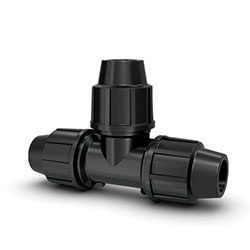 سه‌راه مساوی پیچی پلی‌اتیلن پلی‌رود